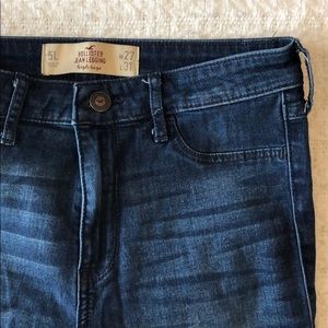 Dark wash Hollister High Waste Jeggings